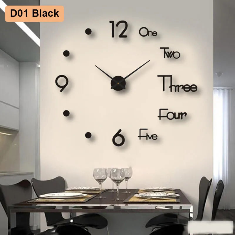 Soundless Nova 3D Wall Clock