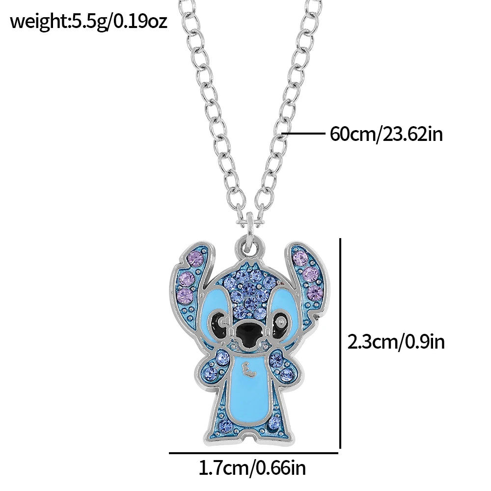 Stitch Full Diamond Necklace