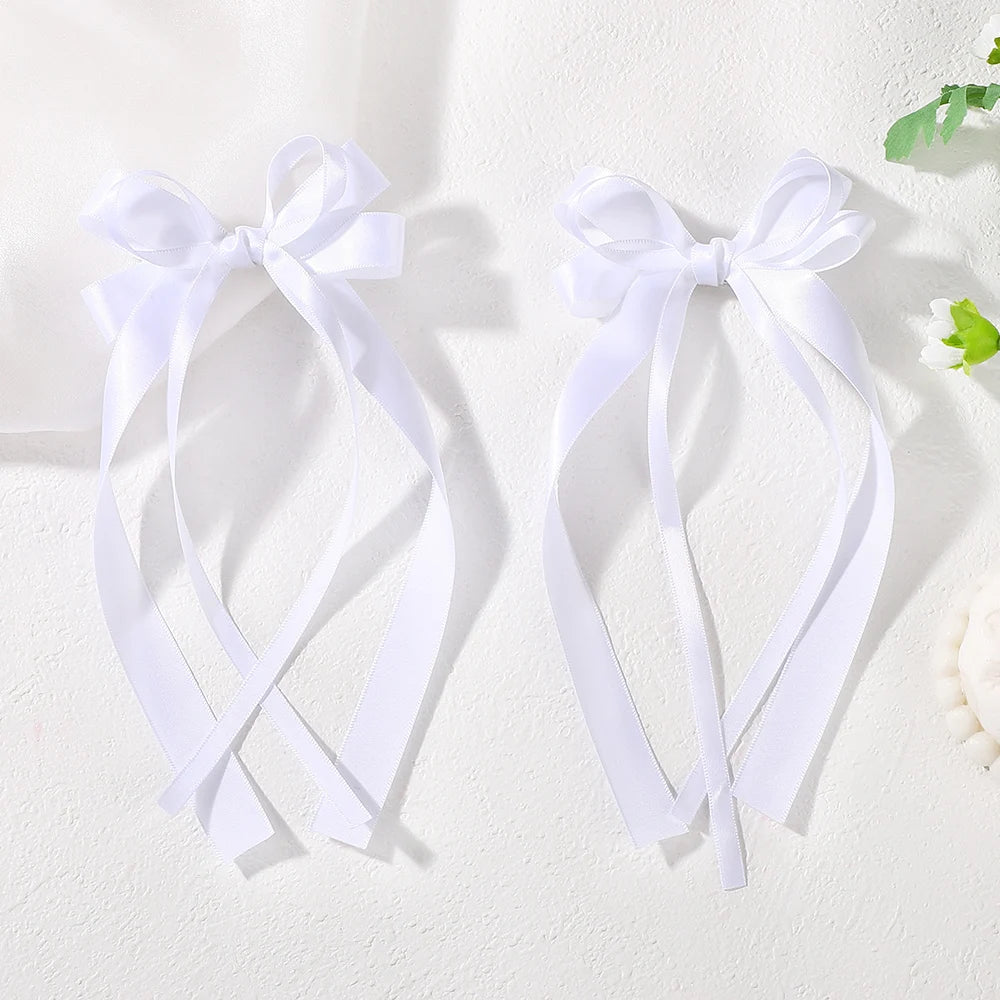 Sweet Charm Bow Hair Clip Duo