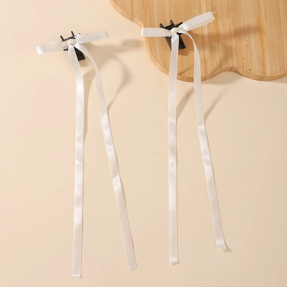 Sweet Charm Bow Hair Clip Duo
