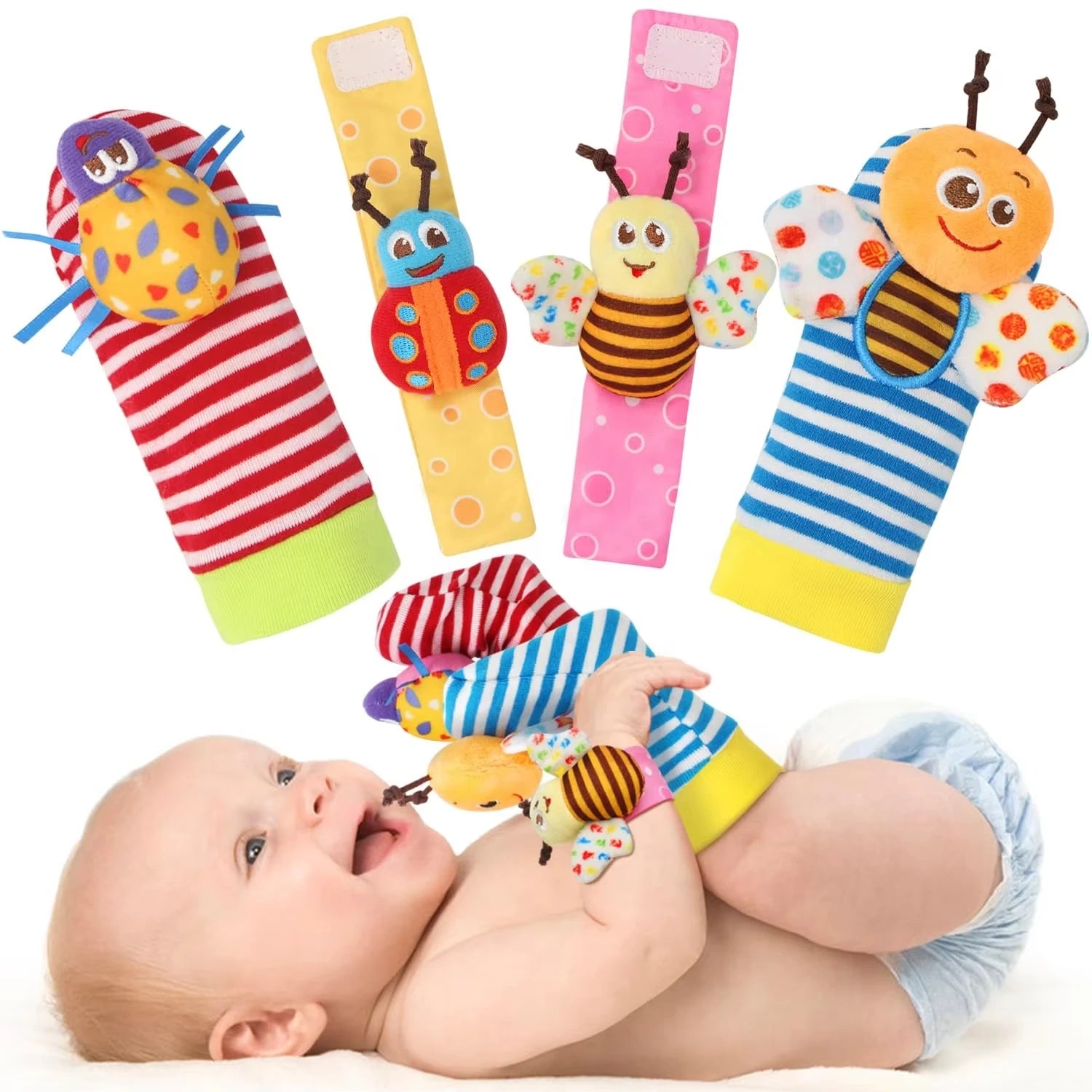 Baby Wrist & Foot Rattles