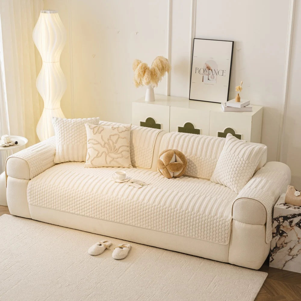 Cozy Fleece Sofa Cover