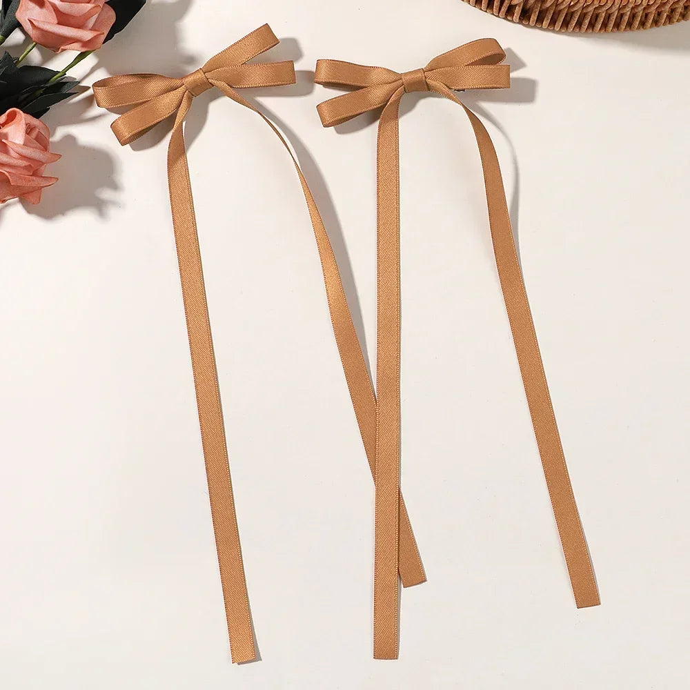 Sweet Charm Bow Hair Clip Duo