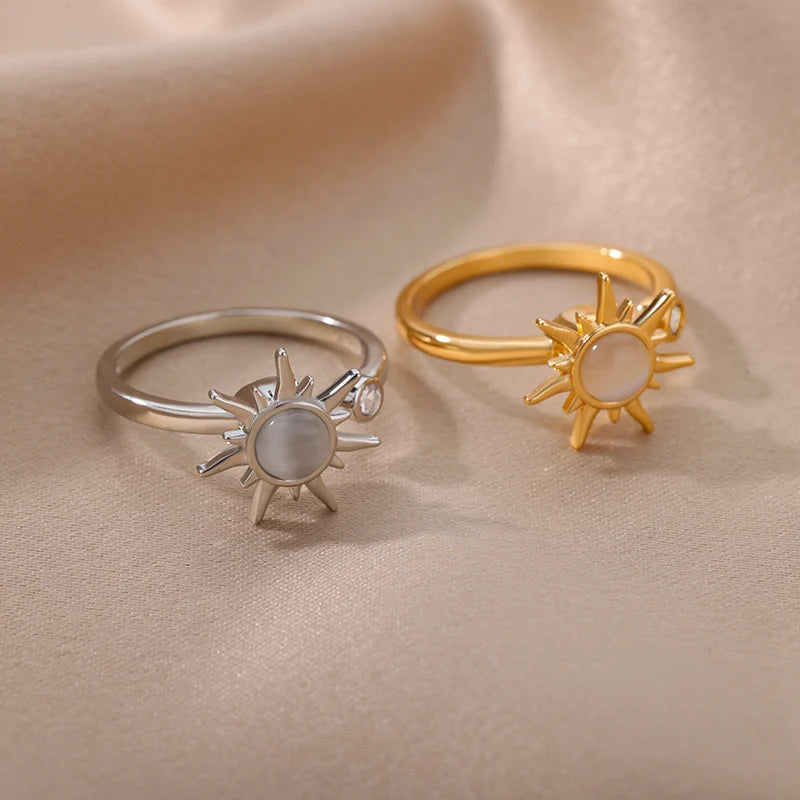 Sun Spinner Anxiety Ring