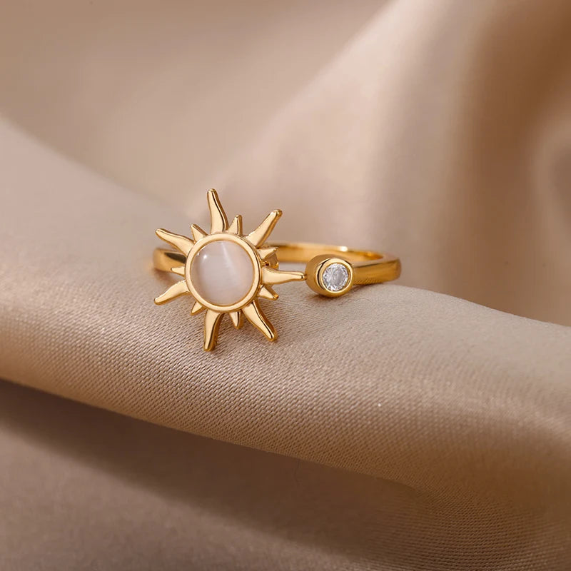 Sun Spinner Anxiety Ring