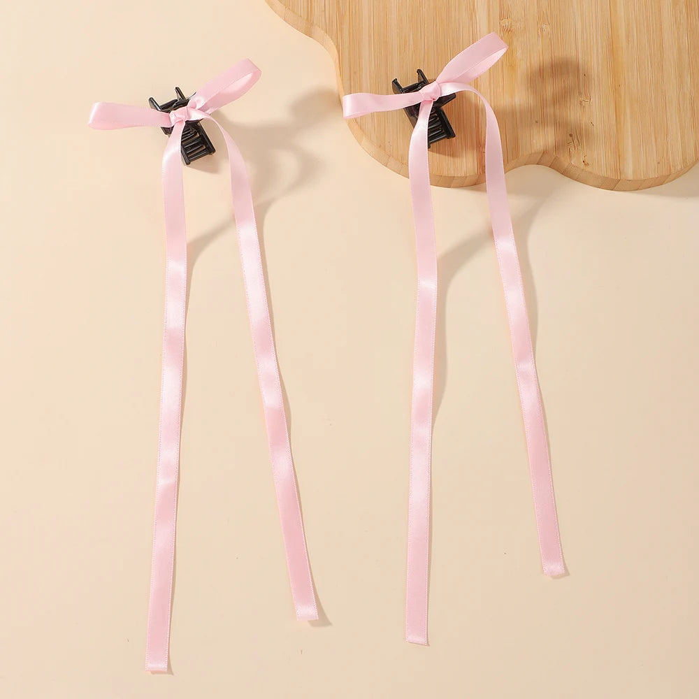 Sweet Charm Bow Hair Clip Duo