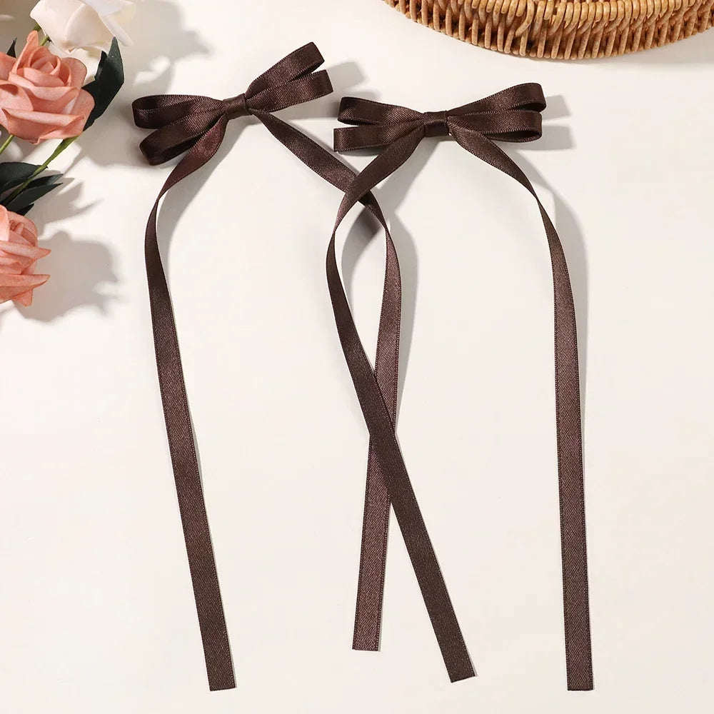 Sweet Charm Bow Hair Clip Duo