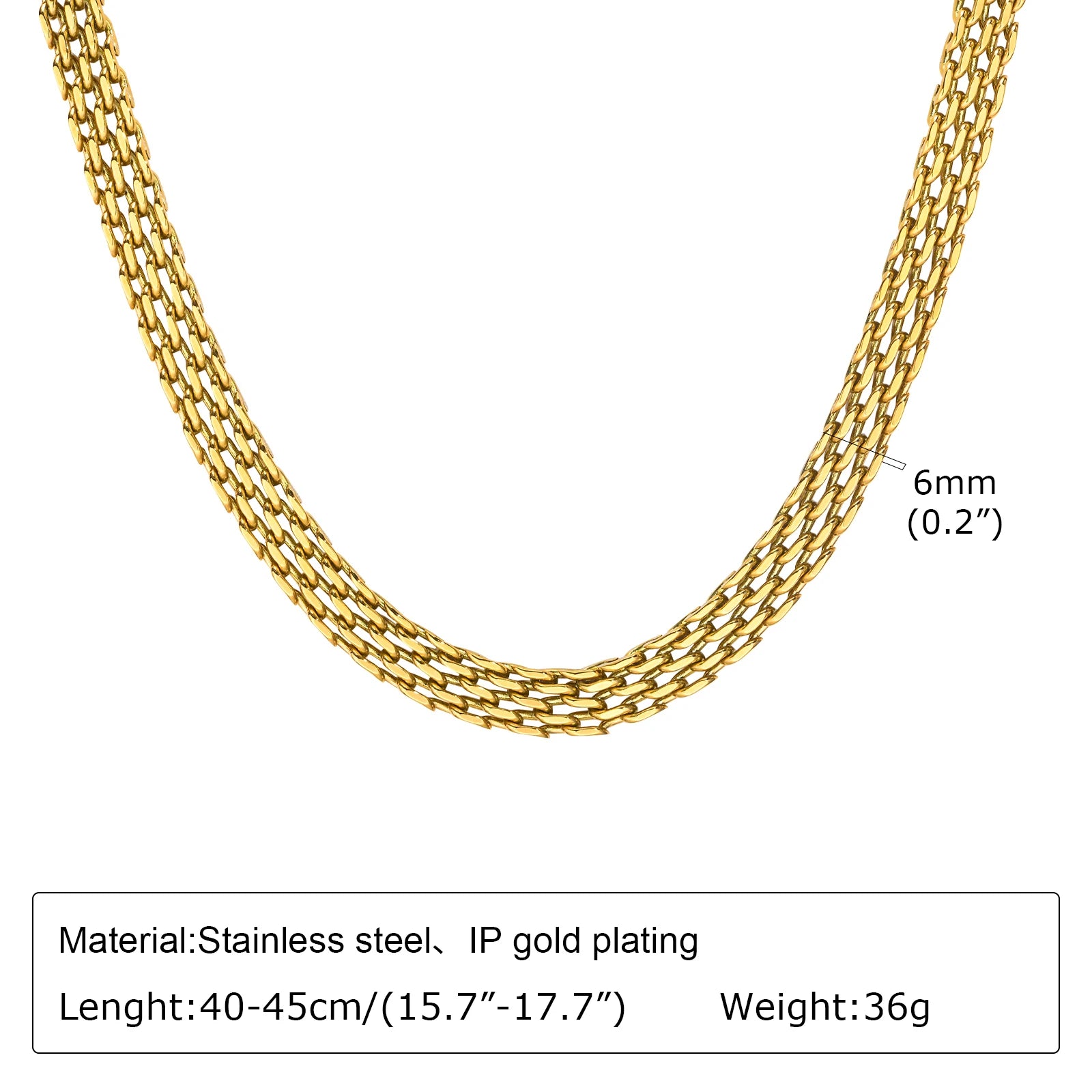 Chunky Gold Link Necklace
