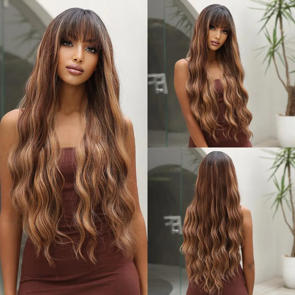 Brown Wavy Wig
