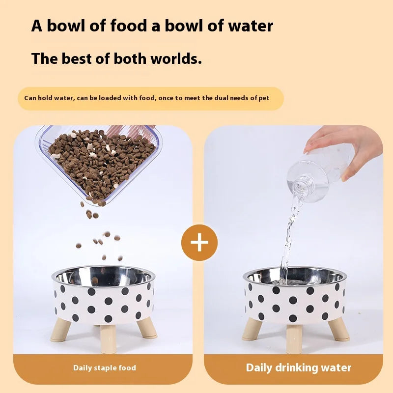 Polka Dot Pet Bowl