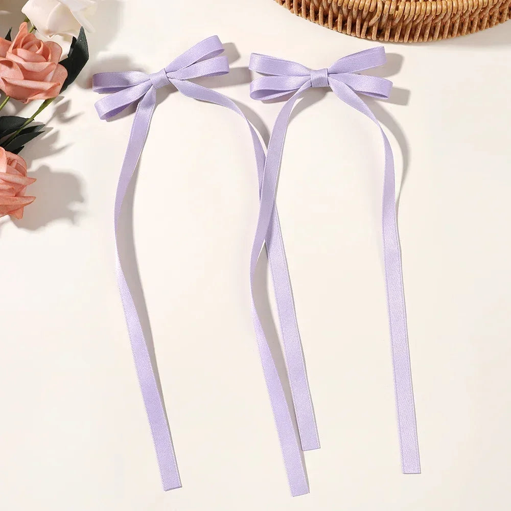 Sweet Charm Bow Hair Clip Duo