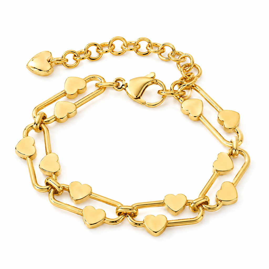 Heart Chain Bracelet